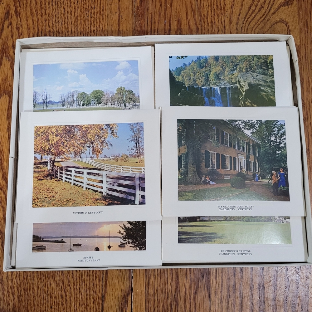 NEW Vintage Kentucky Set of 12 Blank Note Cards With Envelopes Bright of America